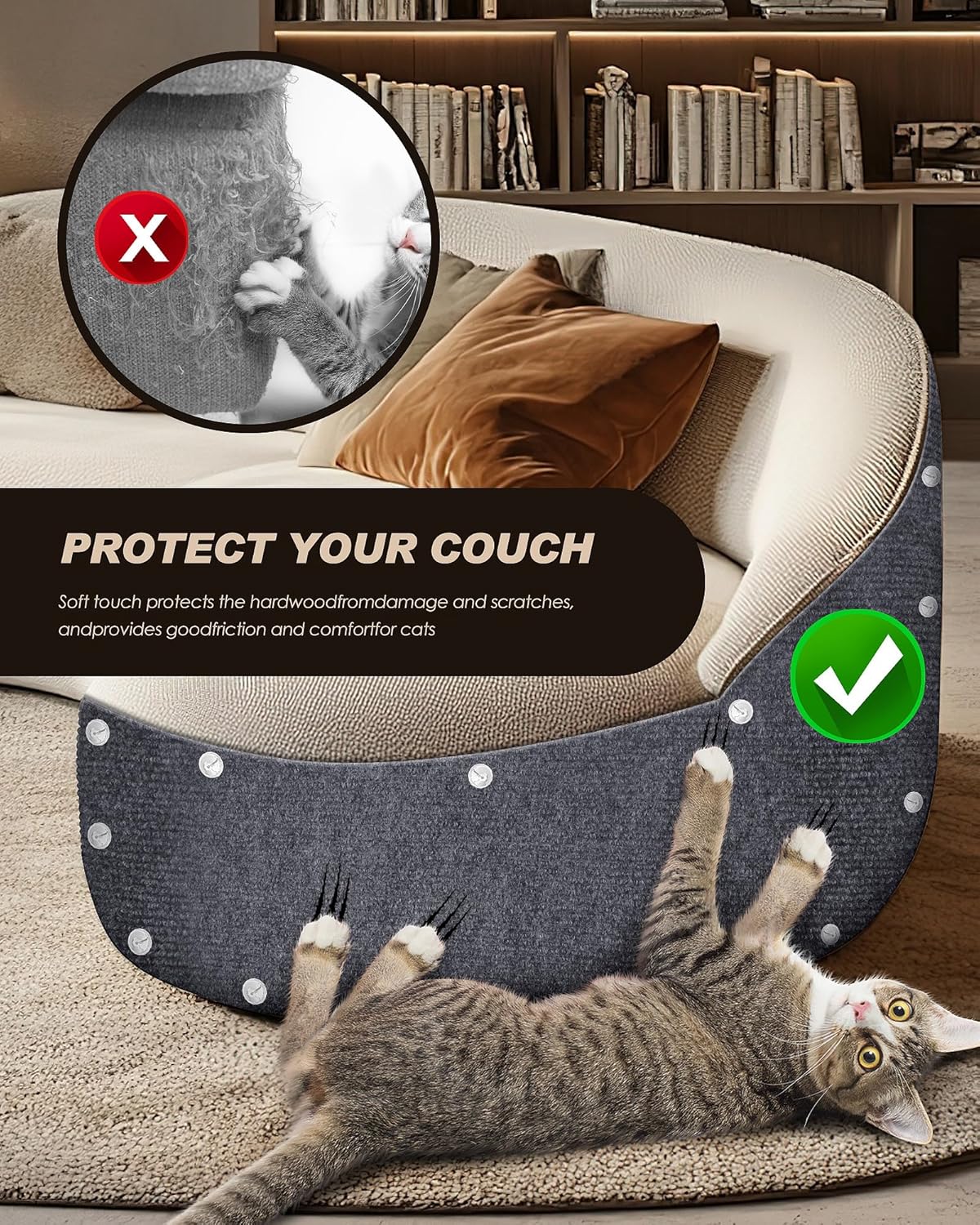 Self-Adhesive Cat Scratch - Sofa Protector