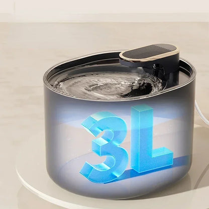 3L Pet Automatic Water Fountain With LED Light