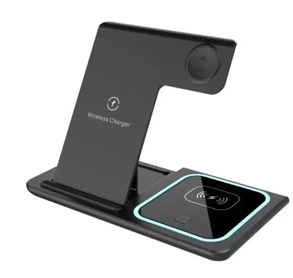 Station de charge pliable 3 en 1, smartphones - montres connectées - écouteurs sans fil, 30W