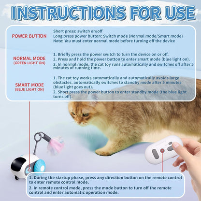 Mouse Cat Interactive Cat Toy Automatic, Rechargeable