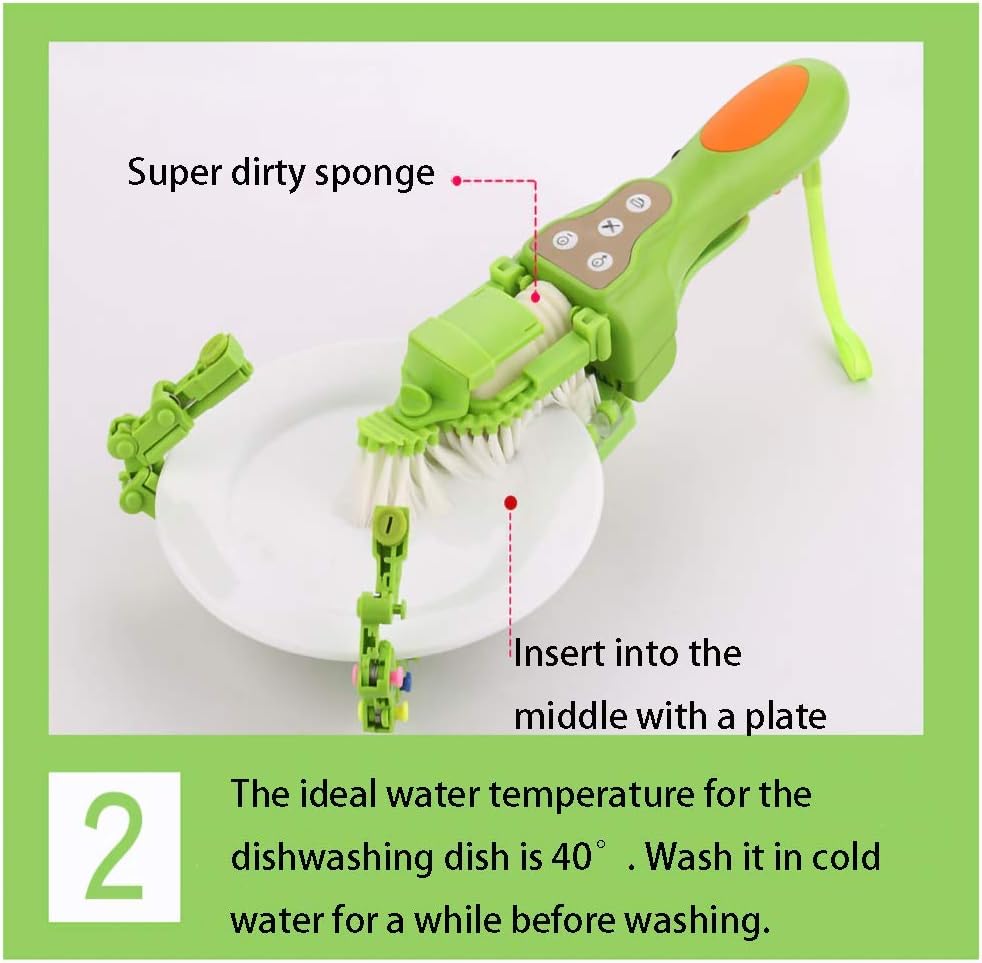 Intelligent mini dishwasher brush