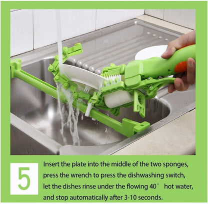 Intelligent mini dishwasher brush